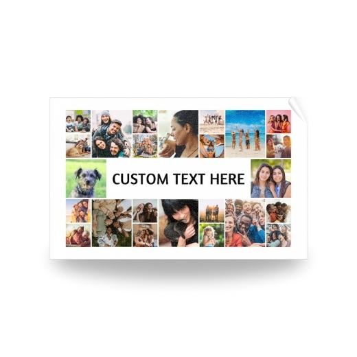 24 Photos with Text | Personalised Towel