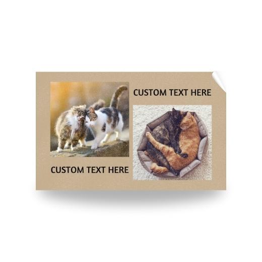 2 Photos with Text | Personalised Towel