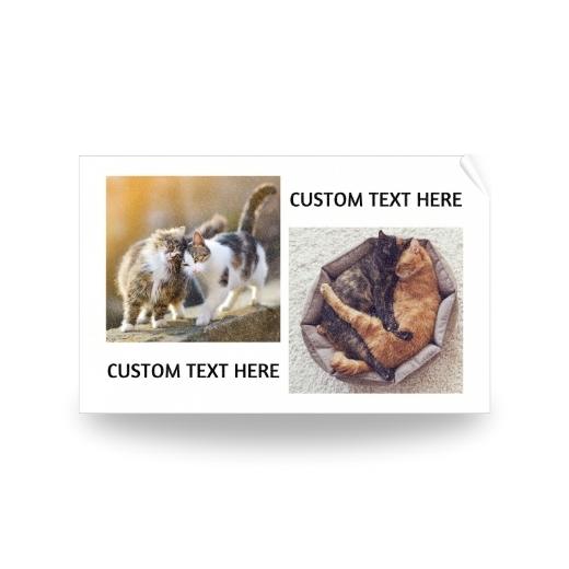 2 Photos with Text | Personalised Towel