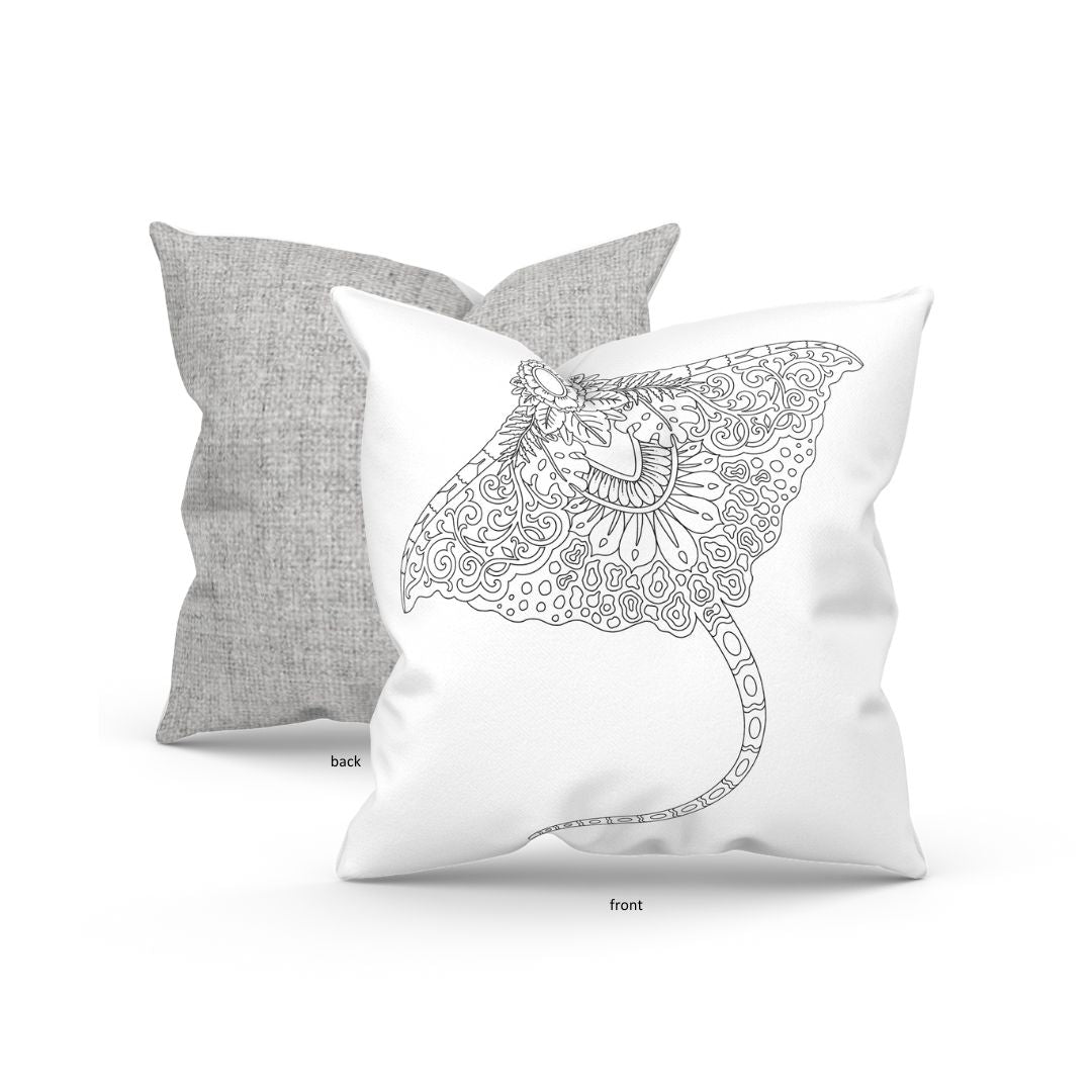 Fabric Painting Cushion - Ocean Life