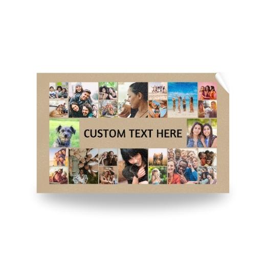 24 Photos with Text | Personalised Towel
