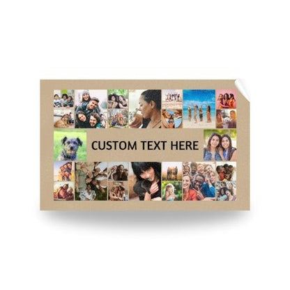 24 Photos with Text | Personalised Towel