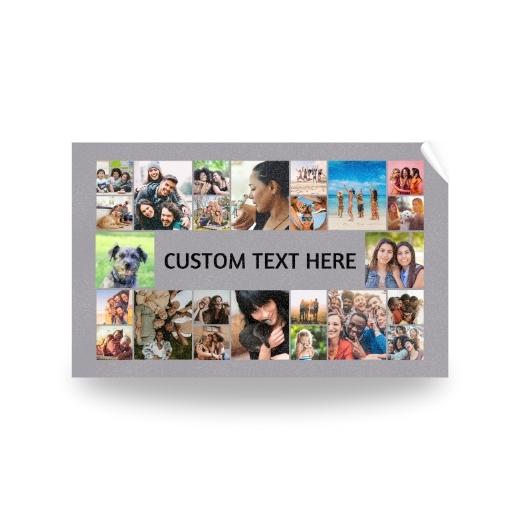 24 Photos with Text | Personalised Towel