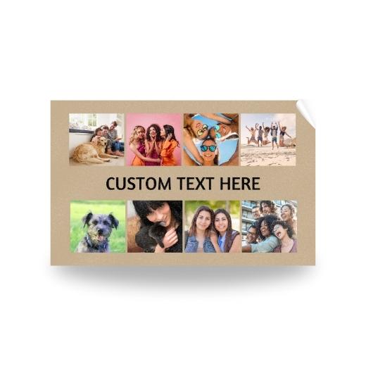 8 Photos with Text | Personalised Towel